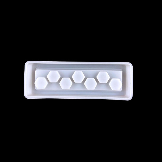 Moules de boîte à dés en forme de rectangle, moules en silicone de qualité alimentaire, pour la résine UV, fabrication de bijoux en résine époxy