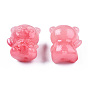 Synthetic Coral Beads, Dyed, Imitation Jade, Bear