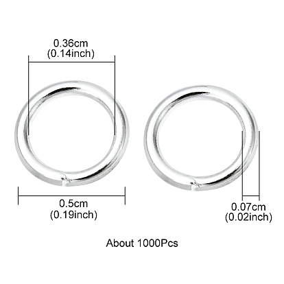 Iron Open Jump Rings, Round Ring