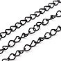 Revestimiento iónico (ip) 304 cadena de bordillo de acero inoxidable, soldada, con carrete, oval