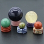 Soporte de base de exhibición de piedras preciosas naturales para cristal, soporte de esfera de cristal