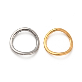 304 Stainless Steel Linking Rings, Twisted Round Ring