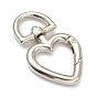 Zinc Alloy Swivel Clasps, Swivel Snap Hook, for Handbag Ornaments Decoration, Heart