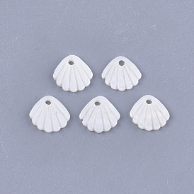 Freshwater Shell Charms, Scallop