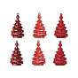 Boîte-cadeau de gourde d'arbre de noël ornements en plastique d'étoile de flocon de neige, décorations suspendues pour sapin de Noël, pour la décoration de la maison de cadeau de fête de noël