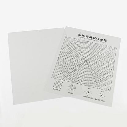 2pcs / set plastique outils de bricolage papier quilling dessins coordonnent, 250x180mm