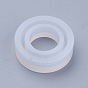 Moules en silicone à anneau de bricolage transparent, moules de résine, pour la résine UV, fabrication de bijoux en résine époxy, taille 7