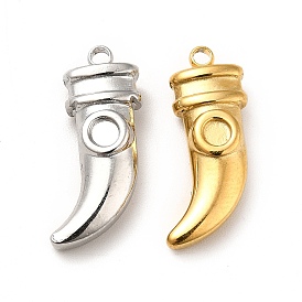 Ion Plating(IP) 304 Stainless Steel Pendant Cabochons Settings, Dagger Shape