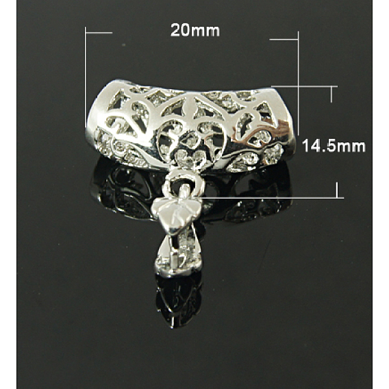 Laiton Ice Pick bélières, 20x14.5mm, pin: 1 mm, Trou: 5.5x4mm