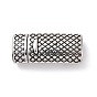 Tibetan Style 304 Stainless Steel Magnetic Clasps with Glue-in Ends, Rectangle
