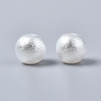 Perles rondes en plastique imitation abs