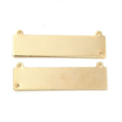 Brass Connector Charms, Cadmium Free & Lead Free, Rectangle Links