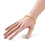 5Pcs 5 Style Glass Seed & Brass Beaded Stretch Bracelets Set for Women