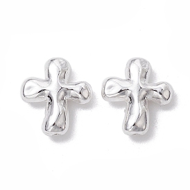 Alloy Spacer Beads, Long-Lasting Plated, Cross