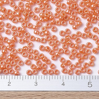 MIYUKI Round Rocailles Beads, Japanese Seed Beads, Opaque Colours Luster