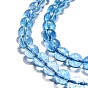 Natural Quartz Crystal Beads Strands, Imitation Kyanite, Round, Dyed & Heated