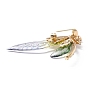 Pin de esmalte de libélula, exquisito broche de diamantes de imitación de aleación de insectos para mujer niña