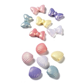 Perles acryliques opaques, couleur mixte