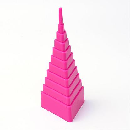 5pcs / set plástico torre de amigos quilling frontera establece el arte de papel de bricolaje, 130x50~80x40~50 mm