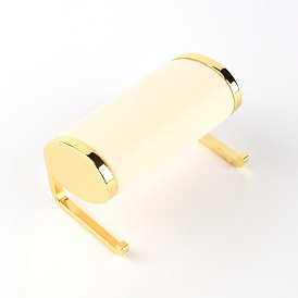 Support d'affichage de bracelet en métal doré en laiton, avec housse en flanelle, support de bracelet montre affiche organisateur suspendu de bijoux