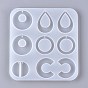 Moldes de silicona colgante geometría, moldes de resina, para diy resina uv, fabricación de joyas de pendientes de resina epoxi