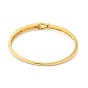 Colorful Cubic Zirconia Knot Hinged Bangle, Brass Jewelry for Women