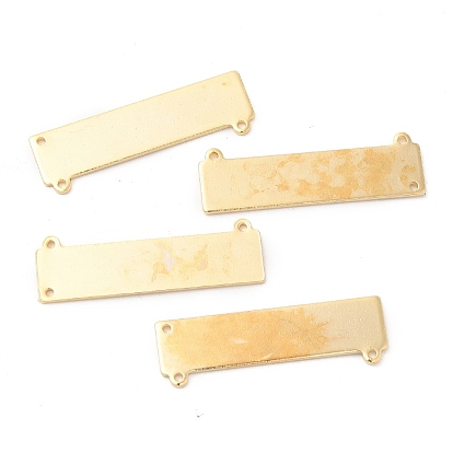 Brass Connector Charms, Cadmium Free & Lead Free, Rectangle Links