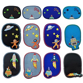 Computerized Embroidery Cloth Iron on/Sew on Patches, Costume Accessories, Appliques, for Backpacks, Clothes