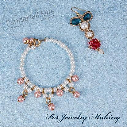 Круглые бусины pandahall elite pearlized glass pearl, окрашенные, 6 мм, отверстия: 1.2~1.5 мм, около 400 шт / коробка