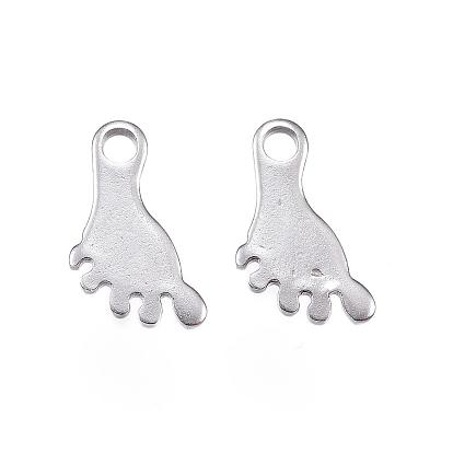 201 Stainless Steel Charms, Footprint