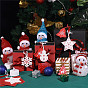 Ornements en bois, décorations suspendues pour sapin de Noël, avec de la ficelle de jute, pour la décoration de la maison de cadeau de fête de noël