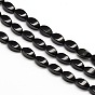 Natural Twist Obsidian Beads Strands, 12x6x6mm, Hole: 1mm, about 33pcs/strand, 15.74 inch