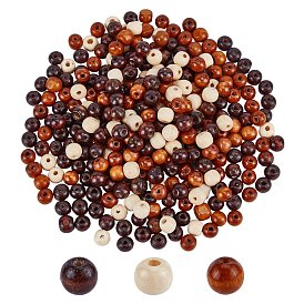 Wood Beads, Rondelle, Mixed Color