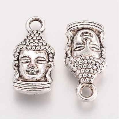Tibetan Style Zinc Alloy Charms, Buddha, Cadmium Free & Lead Free