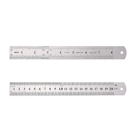 Stainless Steel Rulers, Max Value: 20~60cm, Min Value: 1mm