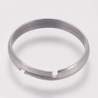 316 ajustes de anillo de dedo de acero inoxidable quirúrgico, ajustable