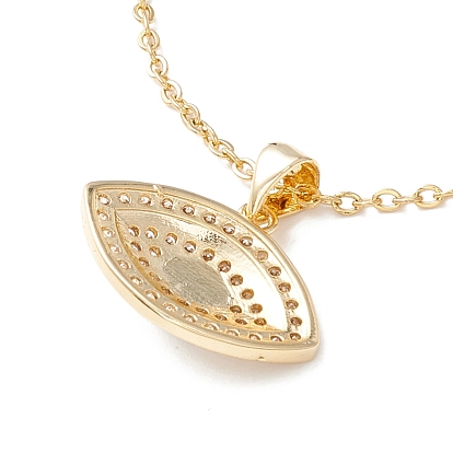 Ожерелье с подвеской от сглаза из прозрачного кубического циркония, 304 женские украшения из нержавеющей стали, золотые
