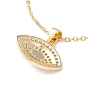 Ожерелье с подвеской от сглаза из прозрачного кубического циркония, 304 женские украшения из нержавеющей стали, золотые