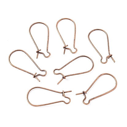 Jewelry Findings, Iron Hoop Earrings Findings Kidney Ear Wires, Nickel Free, 25x12mm