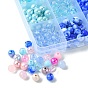 DIY Candy Color Bracelet Making Kit, Including Acrylic Round Beads, Elastic Thread