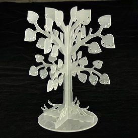Muestra pendiente de plástico, estante de exhibición de la joyería, soporte del árbol de la joyería, 260 mm