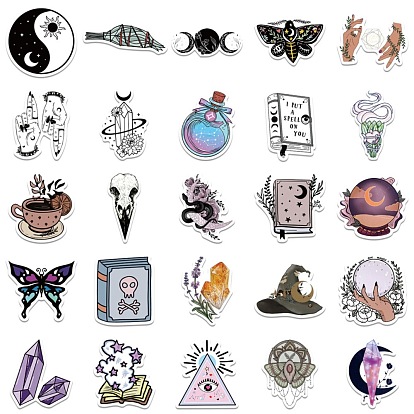 Halloween Colorful Self-Adhesive Picture Stickers, Vinyl Waterproof Decals, for Water Bottles Laptop Phone Skateboard Decoration
