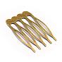 Iron Hair Comb Findings, 25x39x1mm