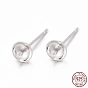925 Sterling Silver Stud Earring Findings