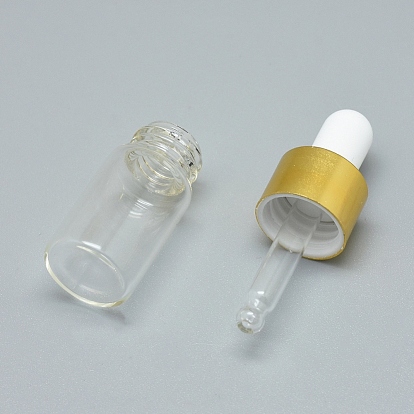 Pendentifs de bouteille de parfum ouvrable de pierres précieuses naturelles, avec des résultats en laiton et des bouteilles d'huile essentielle en verre
