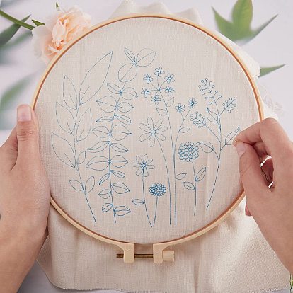 DIY Embroidery Accessories Set, Floral Pattern