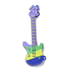 Creative Plastic Guitar, Musical Instrument DIY Parts, for Dollhouse Accessories Pretending Prop Decorations
