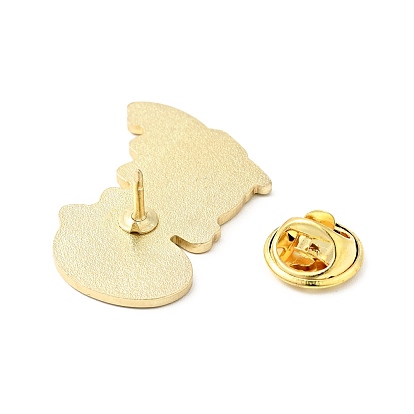 Lindo pin de esmalte de dinosaurio, insignia de aleación chapada en oro para ropa de mochila