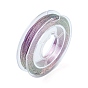 10 рулоны 3-слойные металлические полиэфирные нити, круглые, для вышивки и изготовления украшений