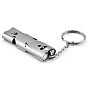 304 Stainless Steel Rectangle Tube Survival Whistles with Lanyard Keychain, Safety Whistle for Outdoor Hiking Hunting Fishing